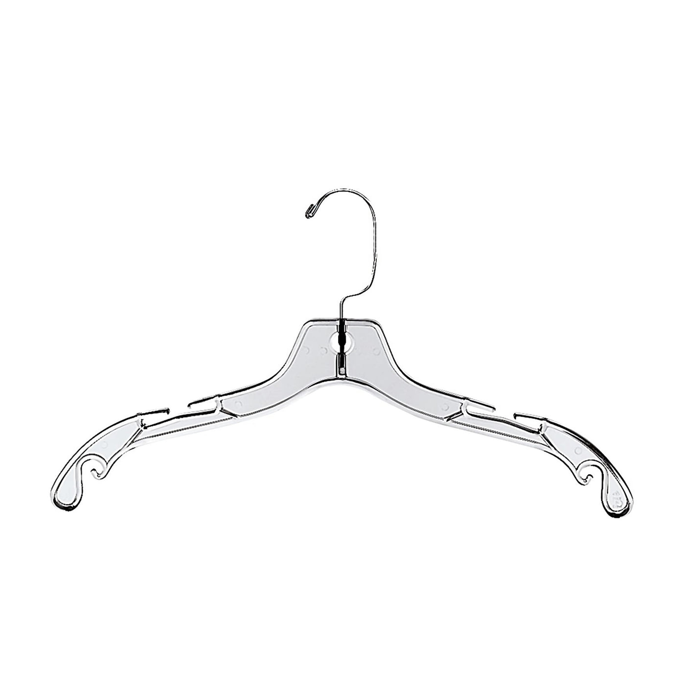 Wish & Buy - Clear Plastic Hangers - Dress Hangers - Clear Swivel Meta –  Wixez