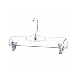 Wish & Buy - Heavy Duty Slim Clear Hangers - Ridged Non-Slip