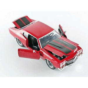 Jada Toys Fast & Furious 1:24 1970 Dom's Chevy Chevelle SS Die-Cast Toy Car For Kids