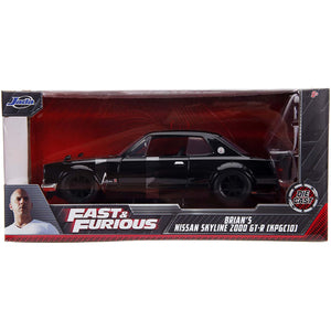 Jada Toys Fast & Furious 1:24 Brians's Nissan Skyline 2000 GT-R Die-Cast Toy Car For Kids