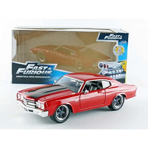 Jada Toys Fast & Furious 1:24 1970 Dom's Chevy Chevelle SS Die-Cast Toy Car For Kids