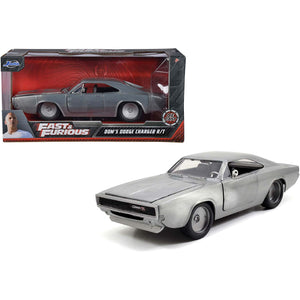 Jada Toys Fast & Furious 1:24 Dom's 1968 Dodge Charger R/T Die-cast Toy Car For Kids