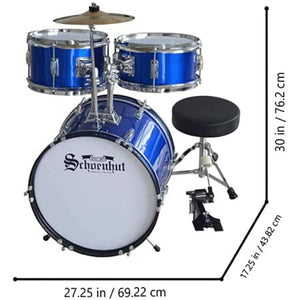 Schoenhut Kids Drum Set Blue