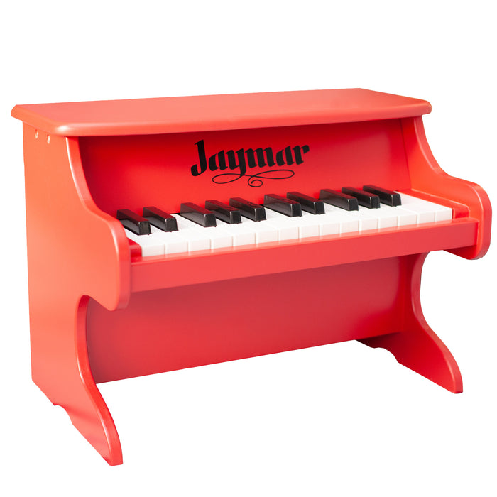 Jaymar 25 Key Table Top Piano - Red Mini Keyboard Piano