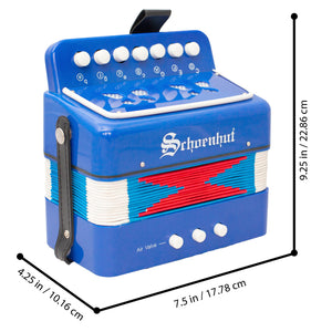 Schoenhut Accordion Instrument - 7 Treble Keys and 3 Air Valves