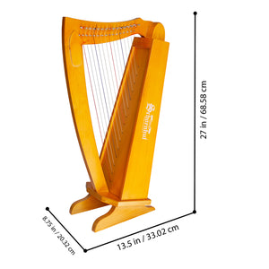 Schoenhut 15 String Lyre Harp Brown