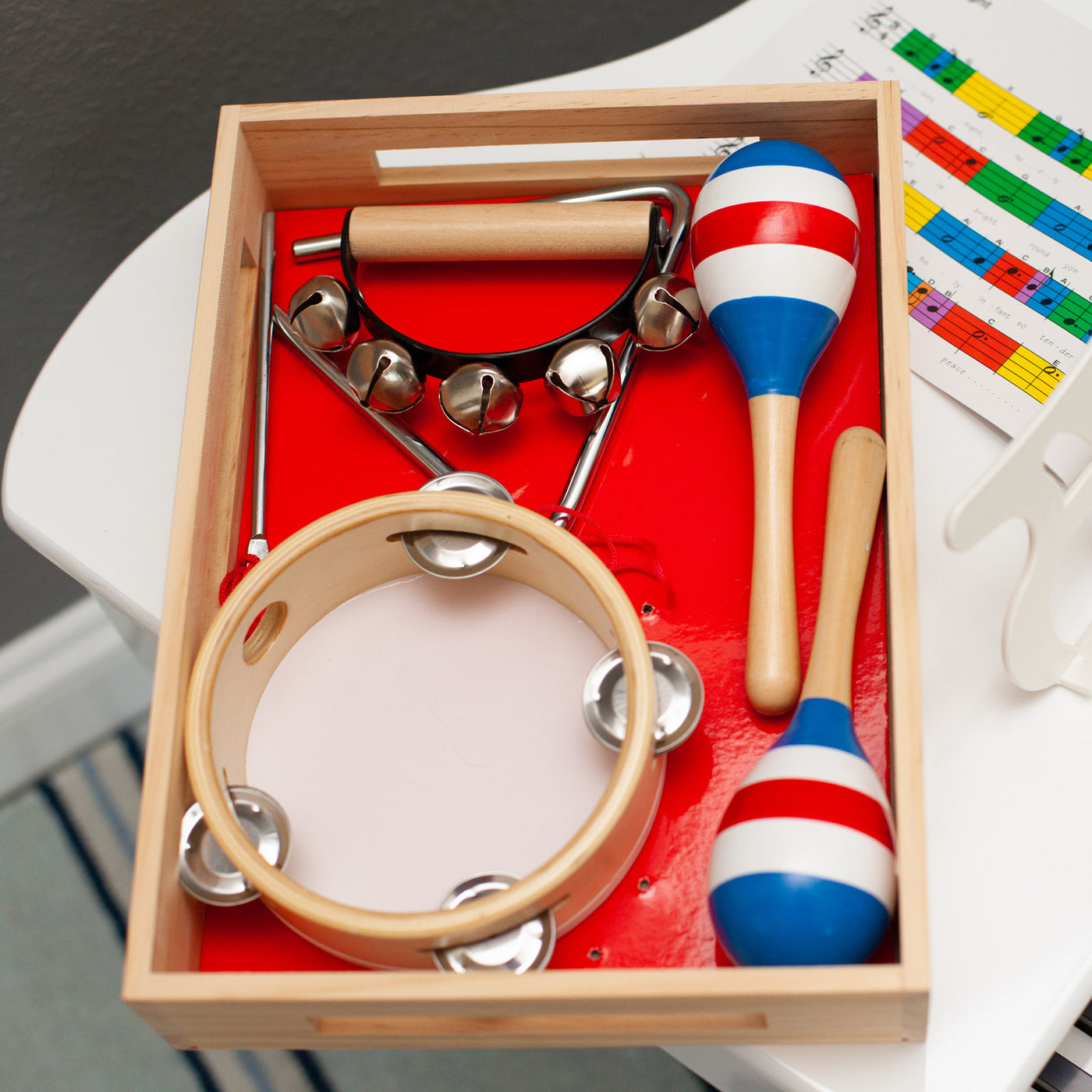 Schoenhut Toddler Musical Instruments 2 Tambourine Musical Bells Mi Wixez