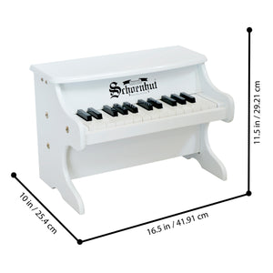 Schoenhut 25 Keys White Mini Keyboard Piano